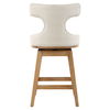 Klismos Off-White Fabric Counter Stool thumbnail 5