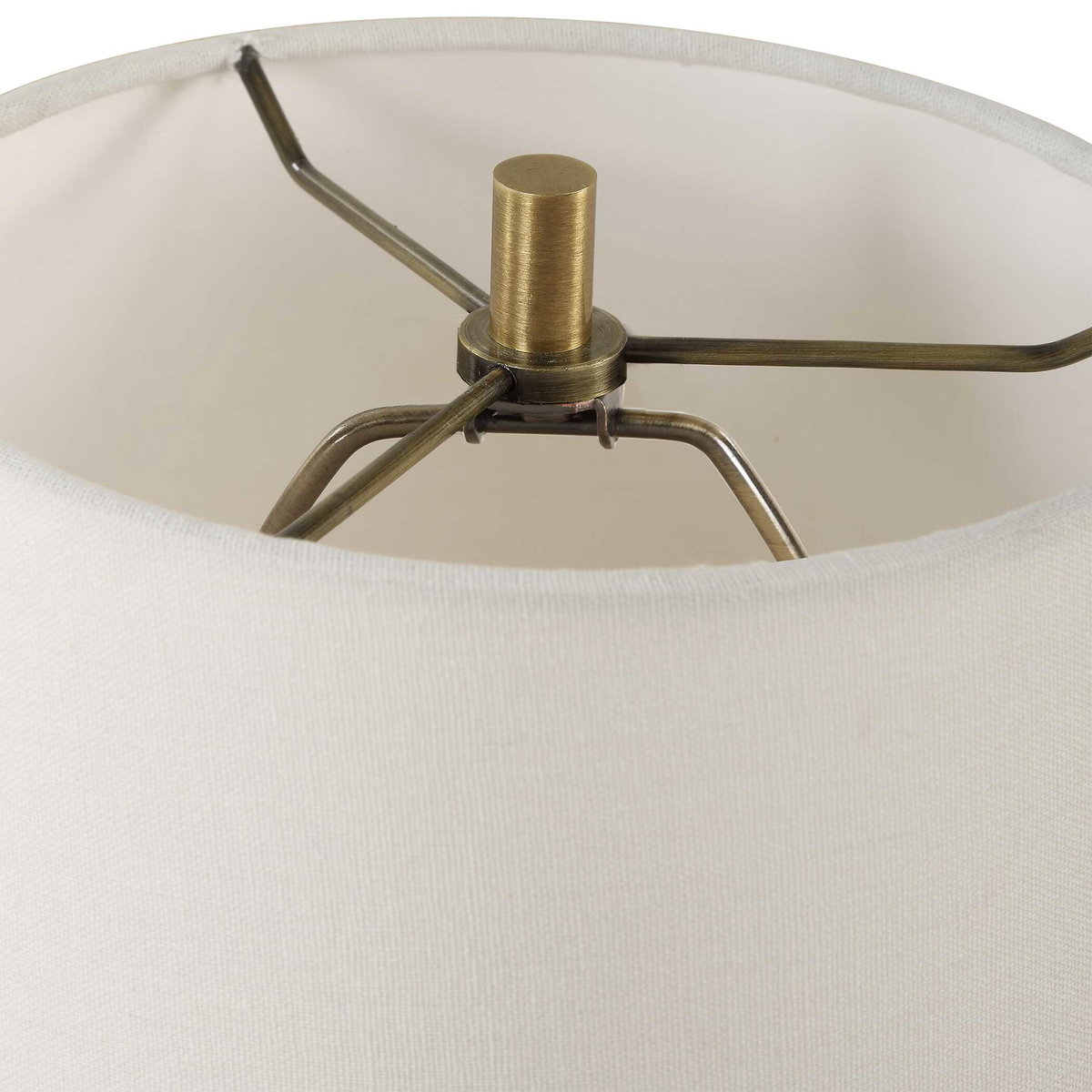 Indent Travertine Accent Lamp, by Uttermost, 9" width x 16.25" height x 9" depth View 7