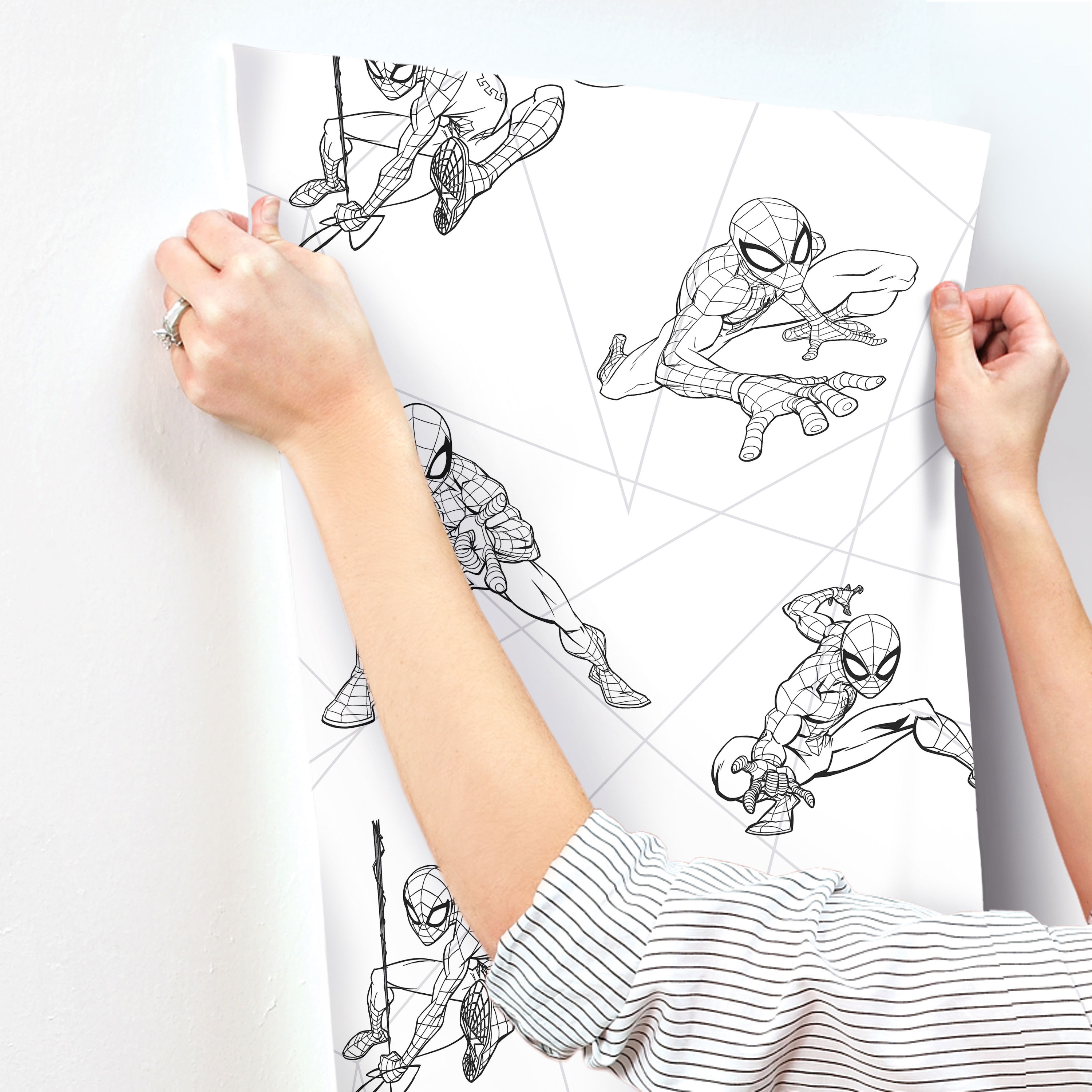Spider-Man Fracture Black & Grey Wallpaper large image 