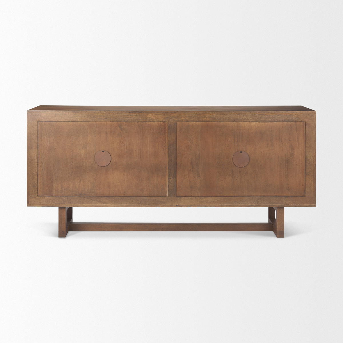 Grier Medium Brown Solid Wood with Cane Sideboard, Sideboards & Buffet by Mercana, 72" length x 18.75" width x 31.5" height View 8
