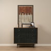 Grace  Medium Brown Wood with Black Metal Frame 3 Drawer Accent Cabinet, Cabinets & Chest by Mercana, 35.5" length x 18" width x 31" height thumbnail 2