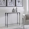Bourges White Marble Console Table, Furniture by Uttermost, 36" width x 34" height x 12" depth thumbnail 4