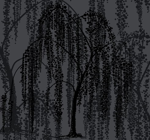 Willow Glow Grey Wallpaper