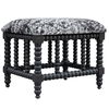 Rancho Faux Cow Hide Small Bench thumbnail 4