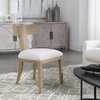 Idris Armless Chair Natural, Accent Chair by Uttermost, 20.5" width x 34" height x 23.25" depth thumbnail 2