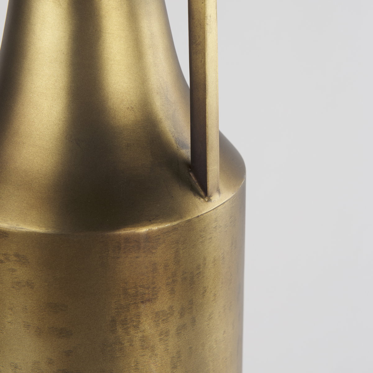 Aubrey  Large 24.0H Gold Iron Jug Vase, Decorative Jar by Mercana, 5.5" length x 5.5" width x 24" height View 10