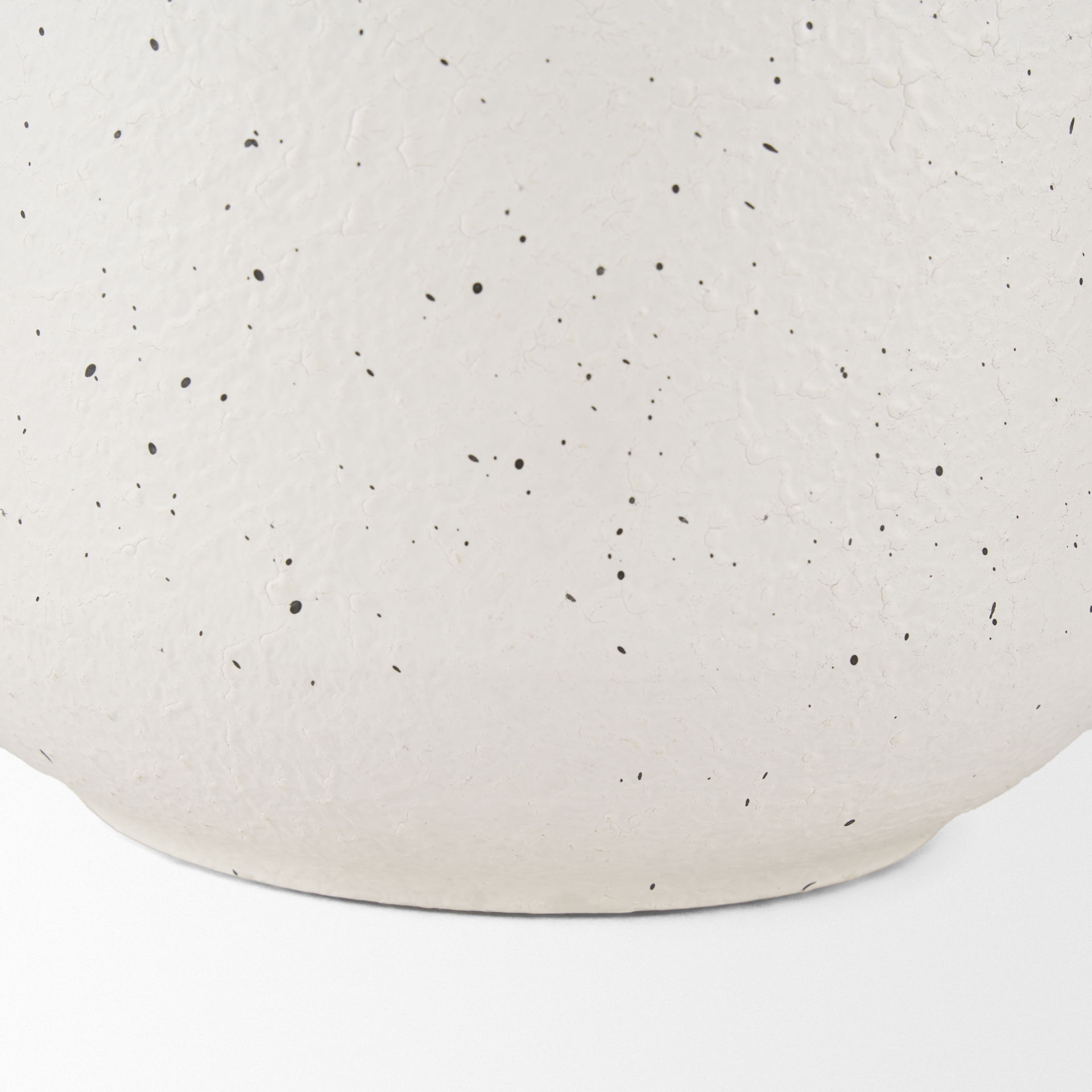 Treva Tall White with Black Speckles Metal Vase large image 