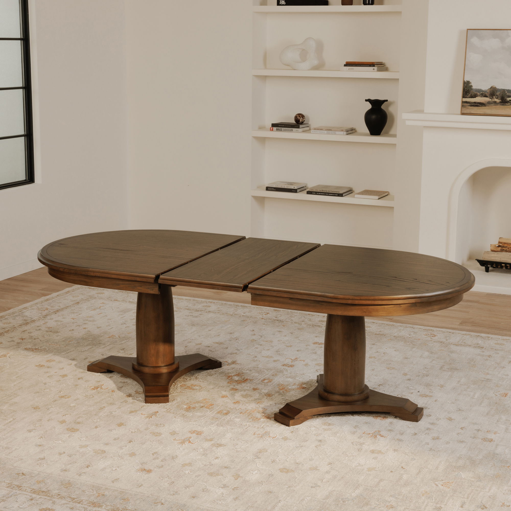 Jamie Extension Dining Table Vintage Brown large image 
