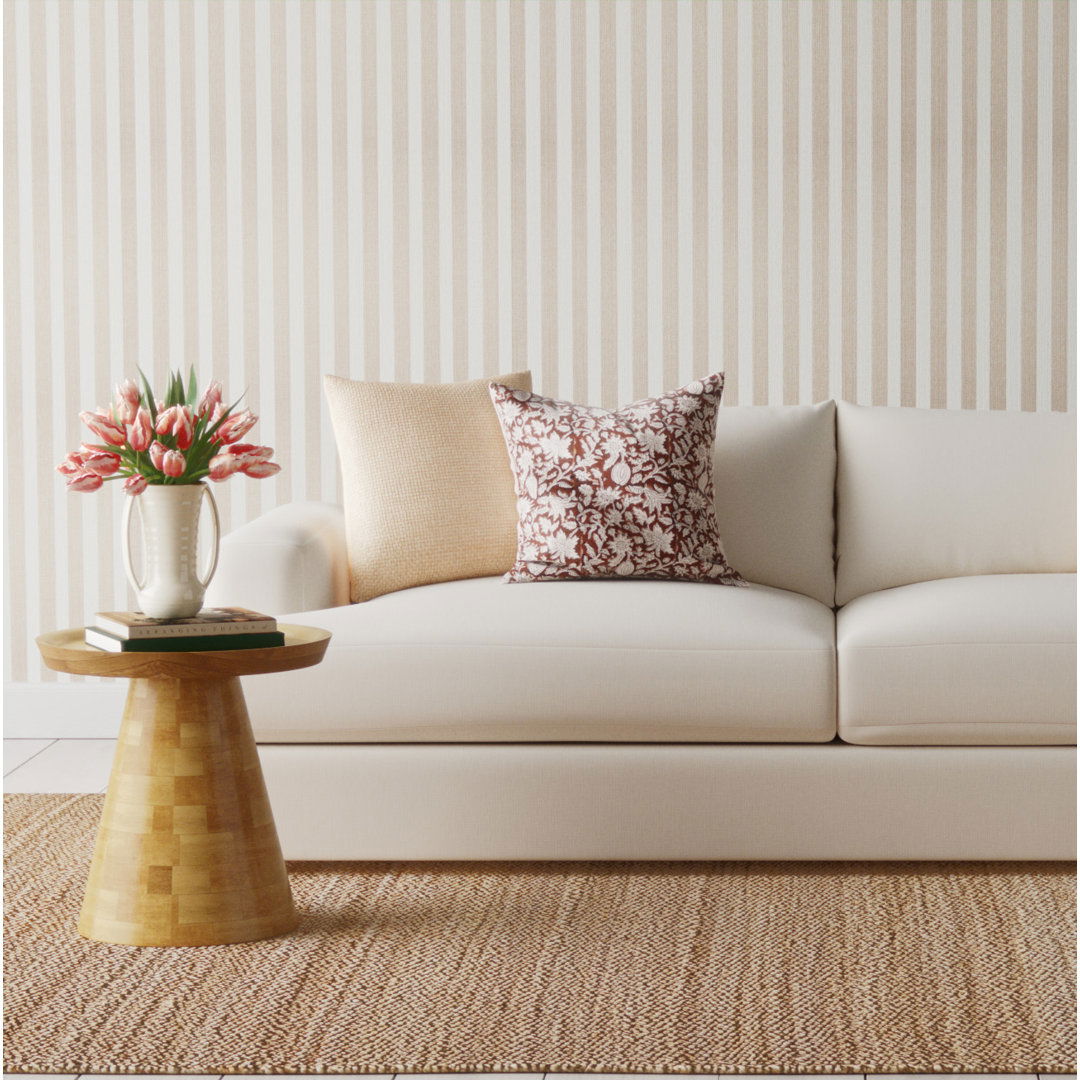 Rhein Natural Solid Tan Area Rug (5'X8') large image 