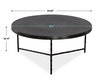 Trellick Modern Coffee Table, by Uttermost, 35.85" width x 16.14" height x 35.85" depth thumbnail 3