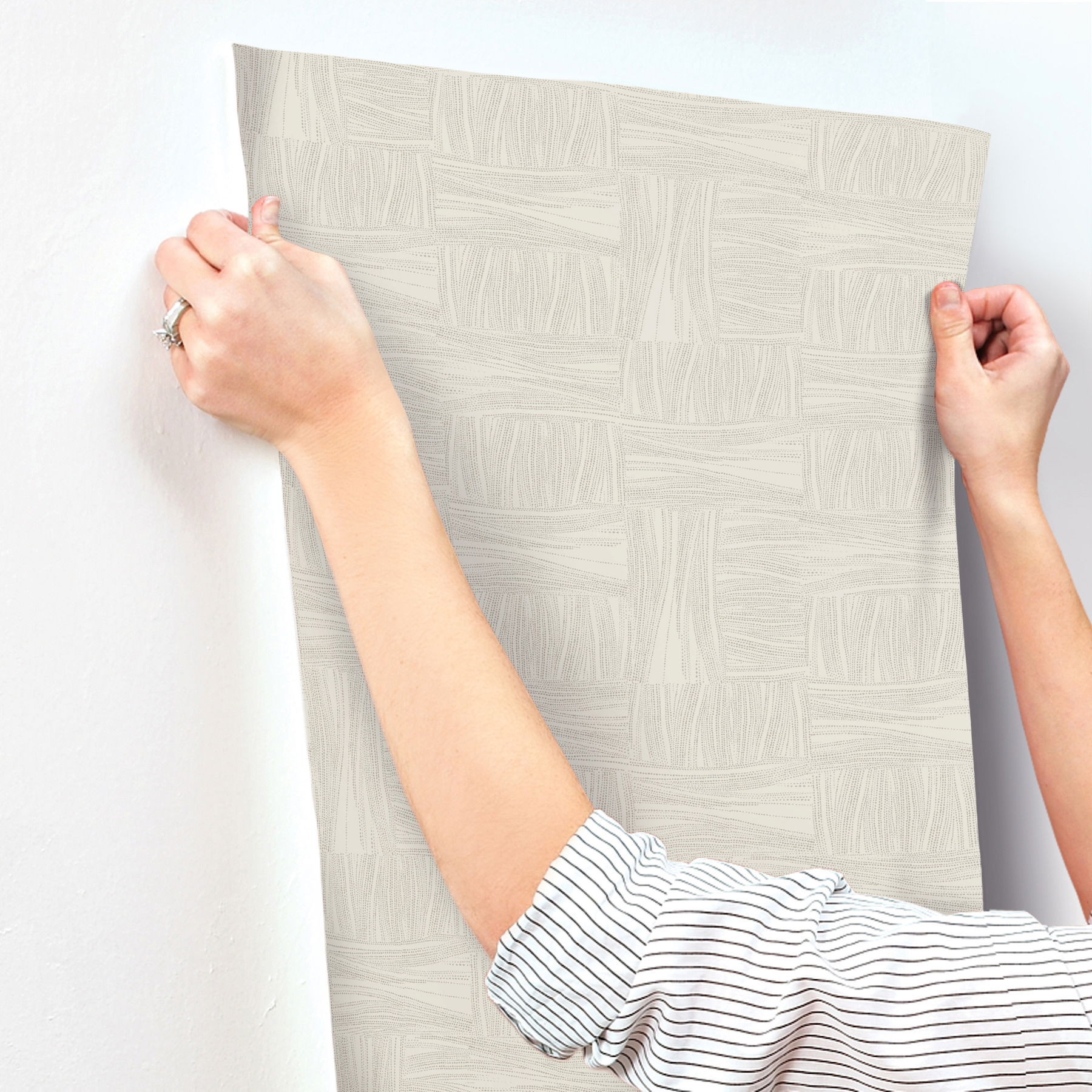 Wicker Dot Light Taupe Wallpaper large image 