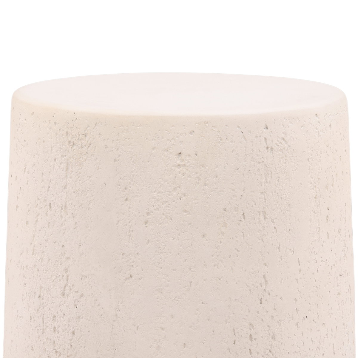 Millstone Outdoor Side Table Ivory, Side & End Table by Dovetail, 18" width x 20" height x 18" depth View 2