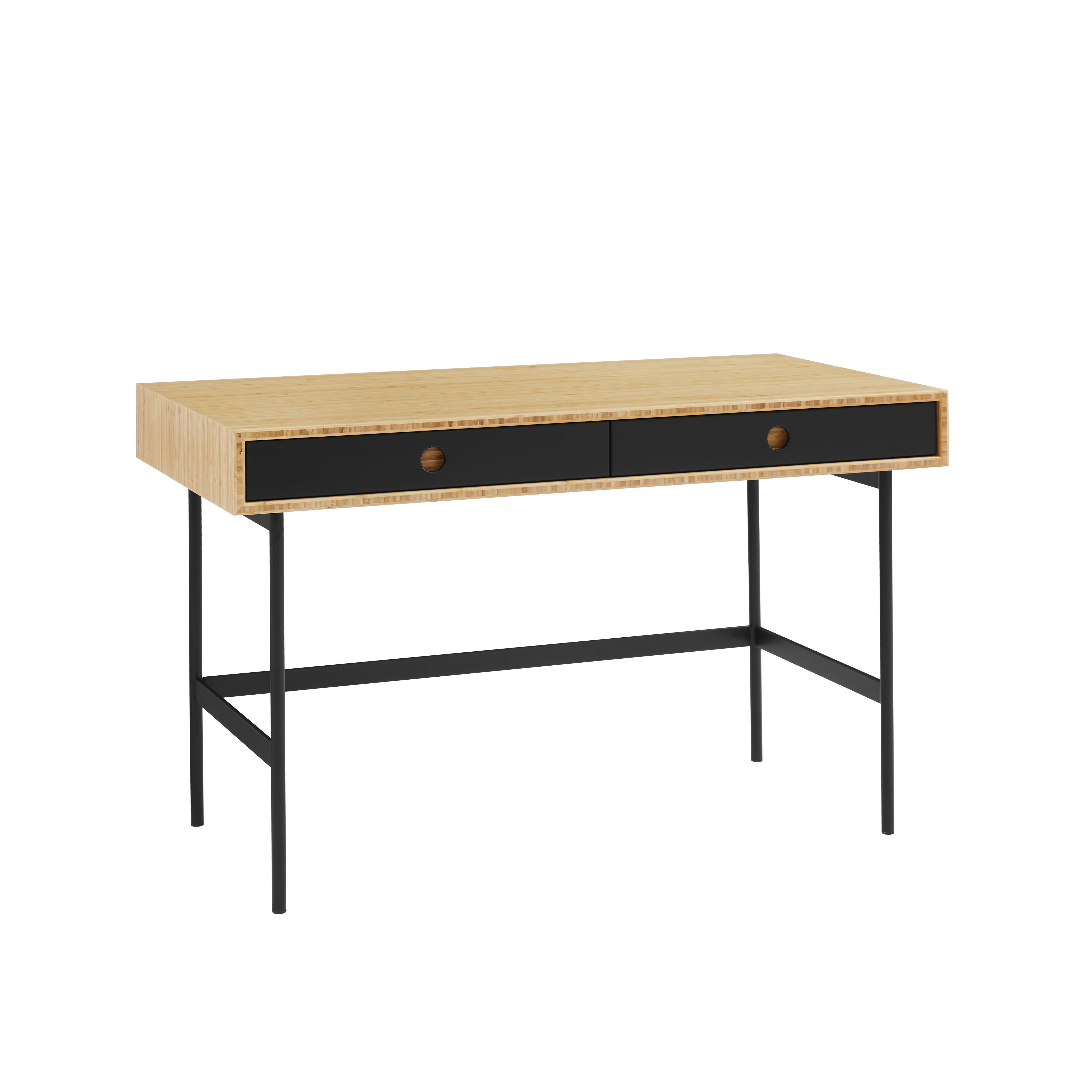 Santa Cruz Desk, Wheat, File Storage by Greenington, 48" length x 24" width x 30" height View 1
