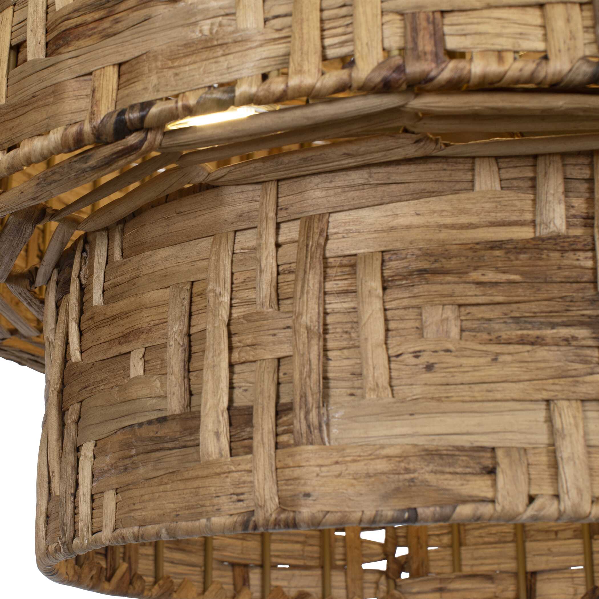 Water Hyacinth 4 Light Woven Pendant, Ceiling Light by Uttermost, 24.25" width x 23" height x 24.25" diameter x 24.25" depth View 8