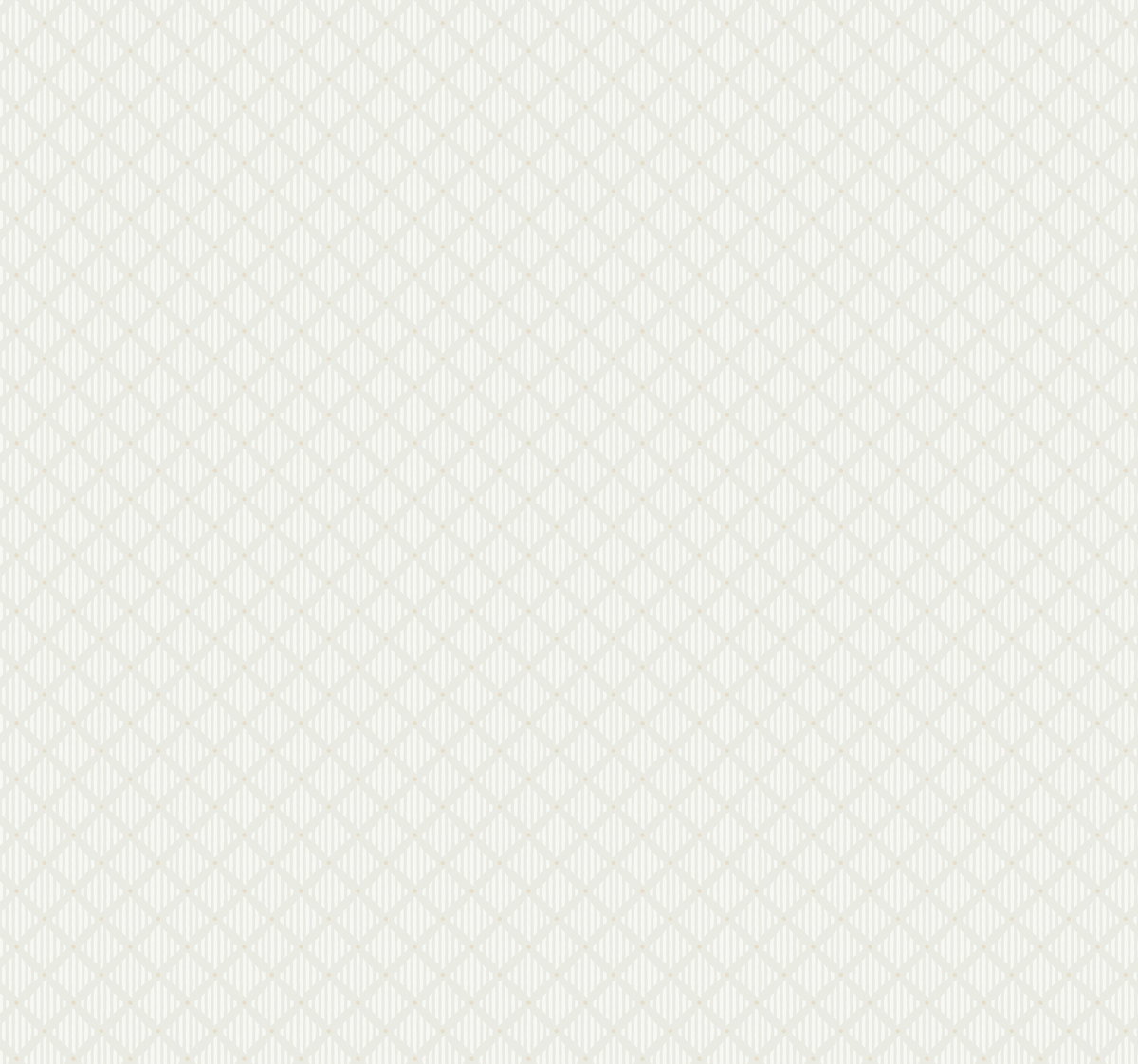 Diamond Gate White & Tan Wallpaper, by York Wall, 27' length x 2'3" width x 0.02" depth