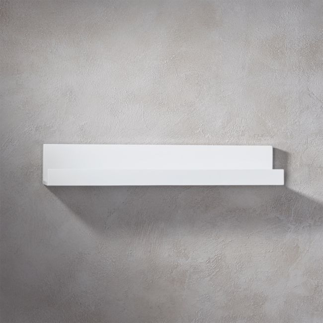 Online Designer Business/Office Piano White Wall Shelf 24