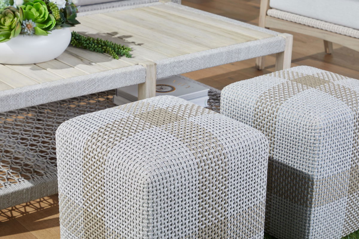 Wrap Outdoor Coffee Table, by Essentials for Living, 56.25" width x 17.75" height x 32.25" depth View 10