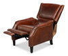 Ashford Leather Recliner, by Sarreid, 3'2" length x 2'6" width x 3'4" height thumbnail 9