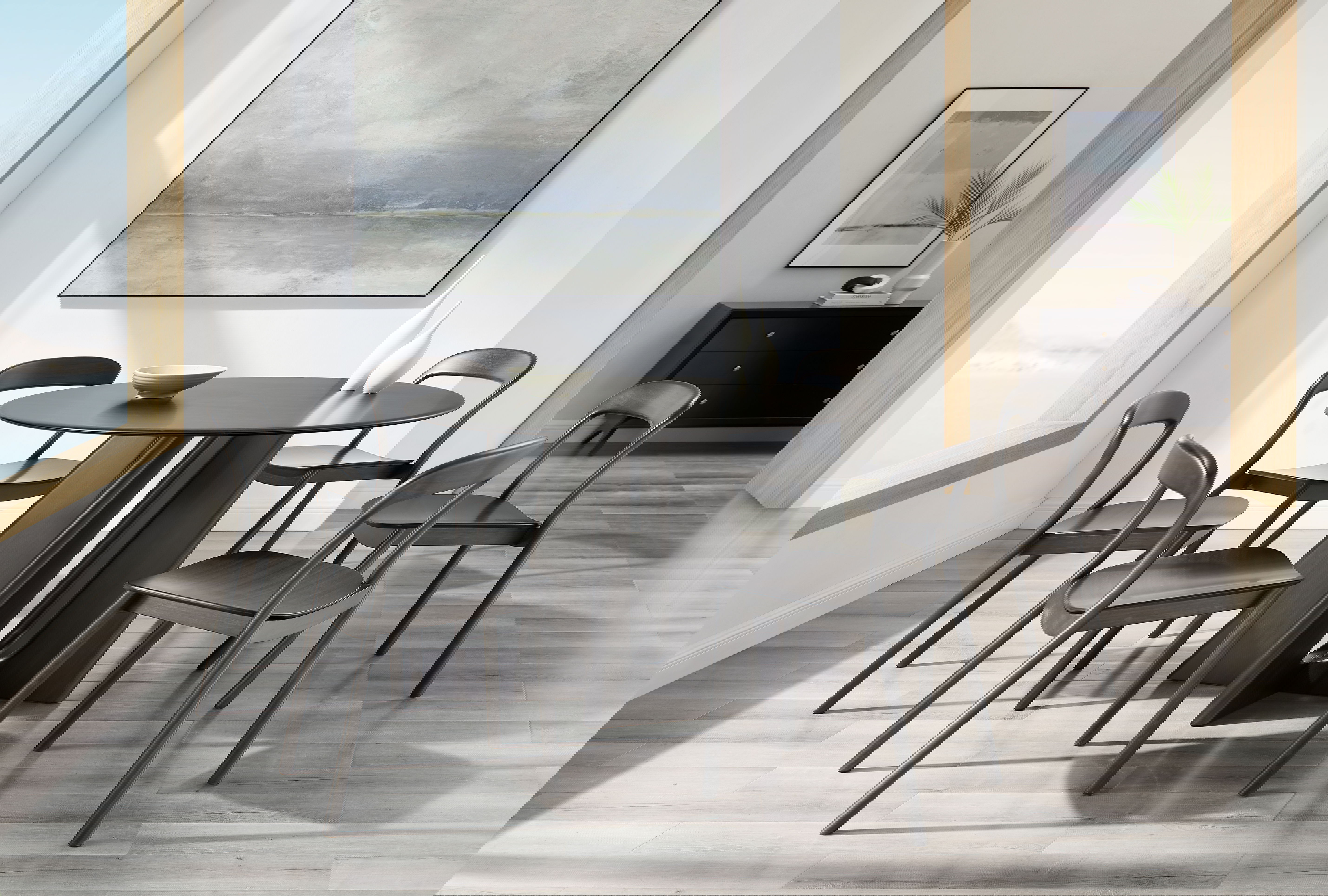 Luna 48â€ Round Table, Caviar, Dining Table by Greenington, 48" length x 48" width x 29.92" height View 5