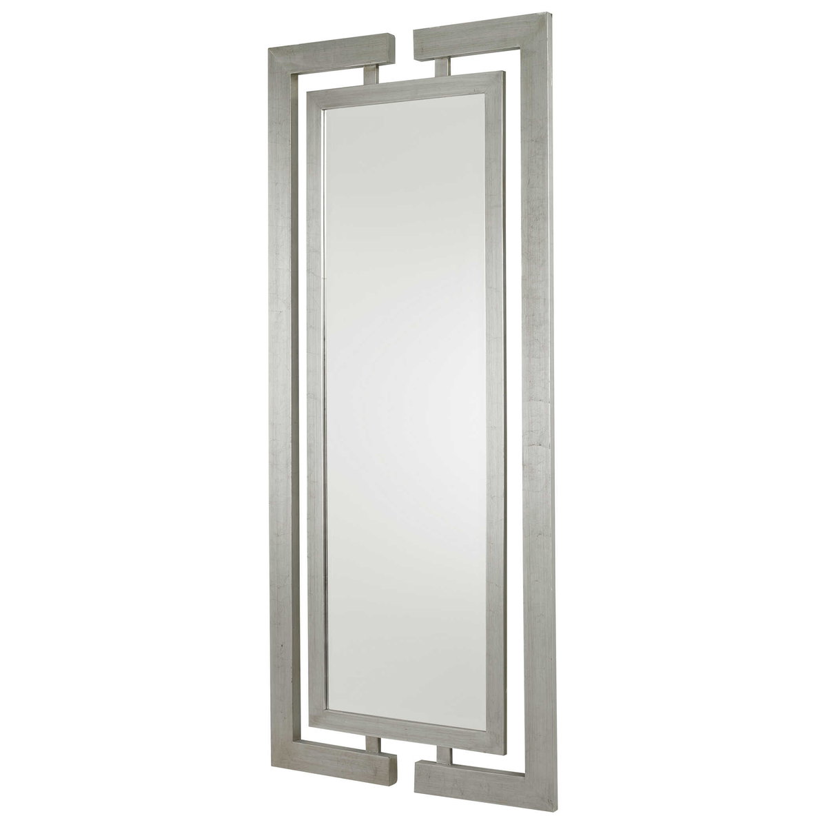 Jamal Silver Mirror, by Uttermost, 2'10" width x 6'4" height x 1.37" depth View 5