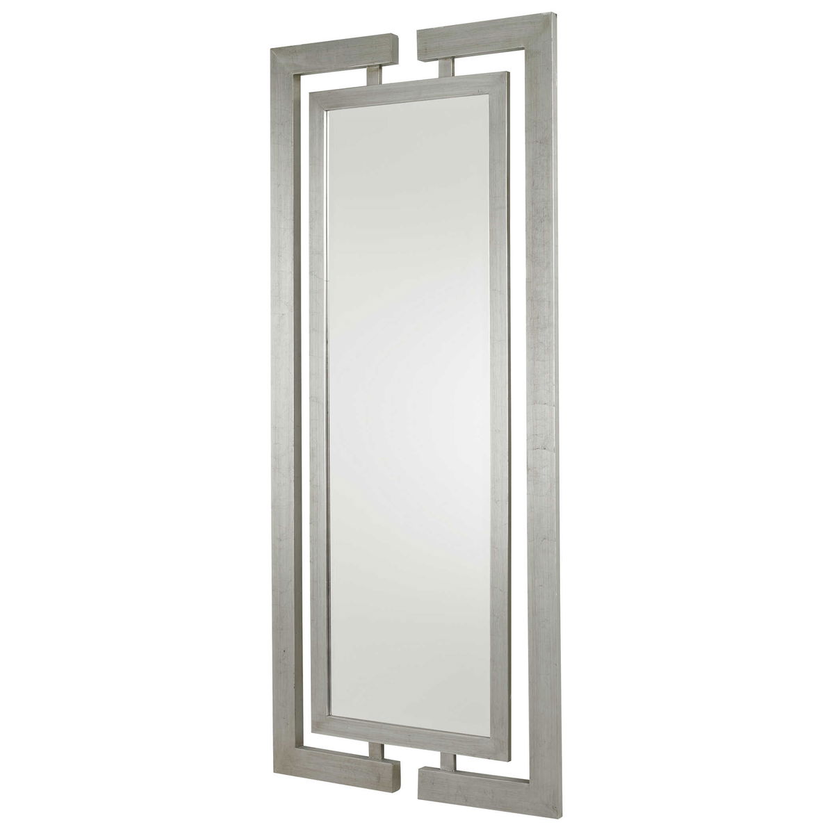 Jamal Silver Mirror, by Uttermost, 34" width x 76" height x 1.37" depth View 5