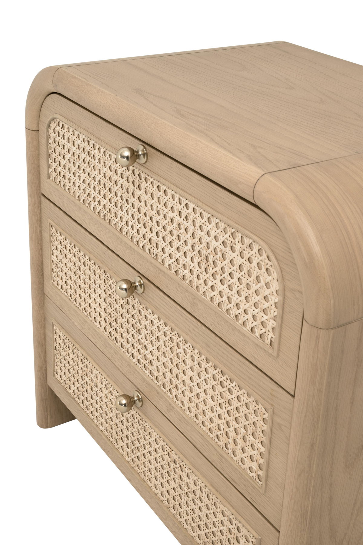 Cannes 3-Drawer Nightstand, by Essentials for Living, 28" width x 27" height x 18" depth View 9
