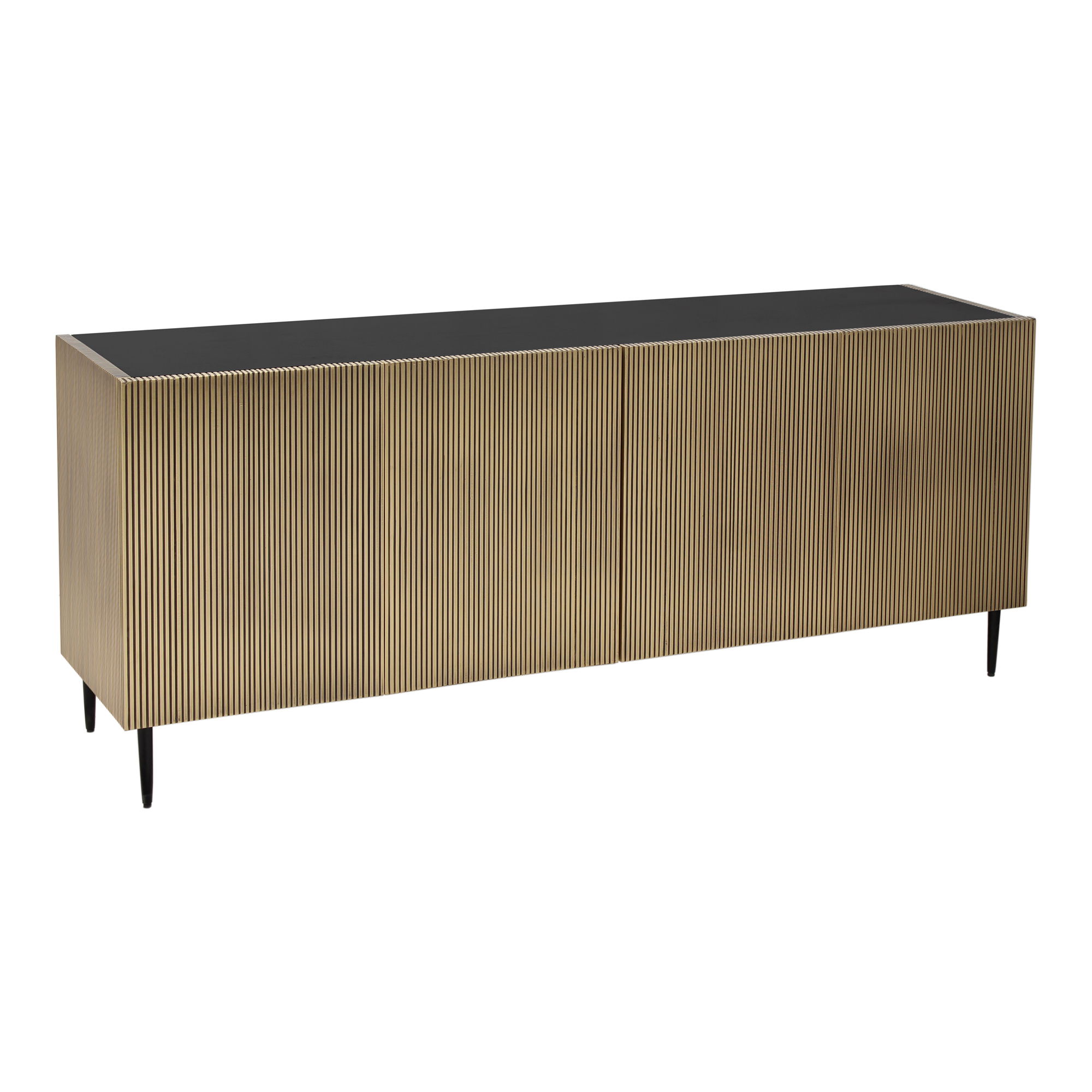 Brogan Sideboard Antique Brass, Cabinets & Sideboard by Moe's Home, 72" width x 30" height x 18" depth View 2