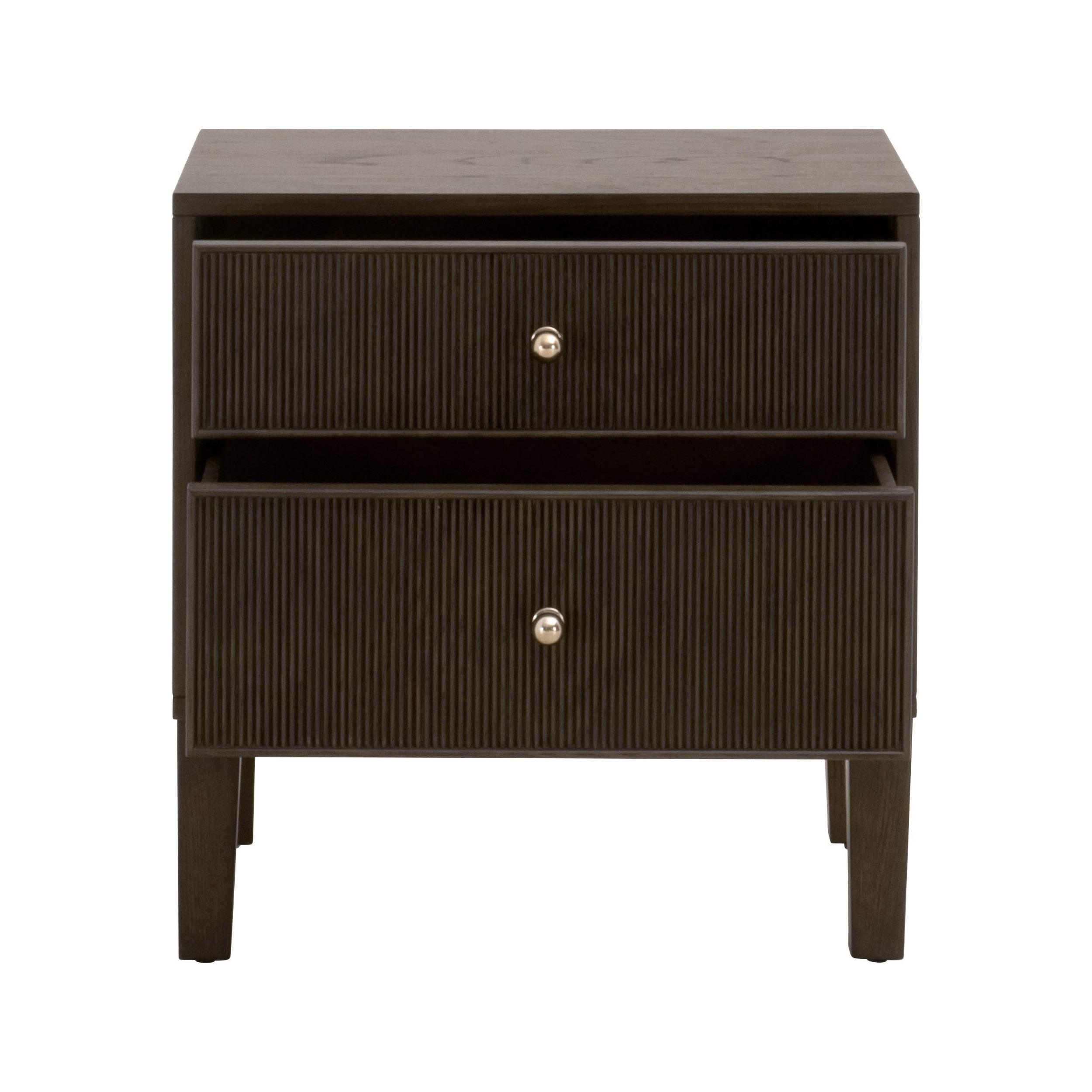 Highland 2-Drawer Nightstand, by Essentials for Living, 23" width x 24" height x 17" depth View 2