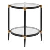 Chadid Round Glass Side Table, Furniture by Uttermost, 21.75" width x 23.75" height x 21.75" depth thumbnail 5