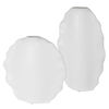 Ruffled Feathers Modern White Vases Set/2, Decorative by Uttermost, 12" width x 20" height x 5" depth thumbnail 3