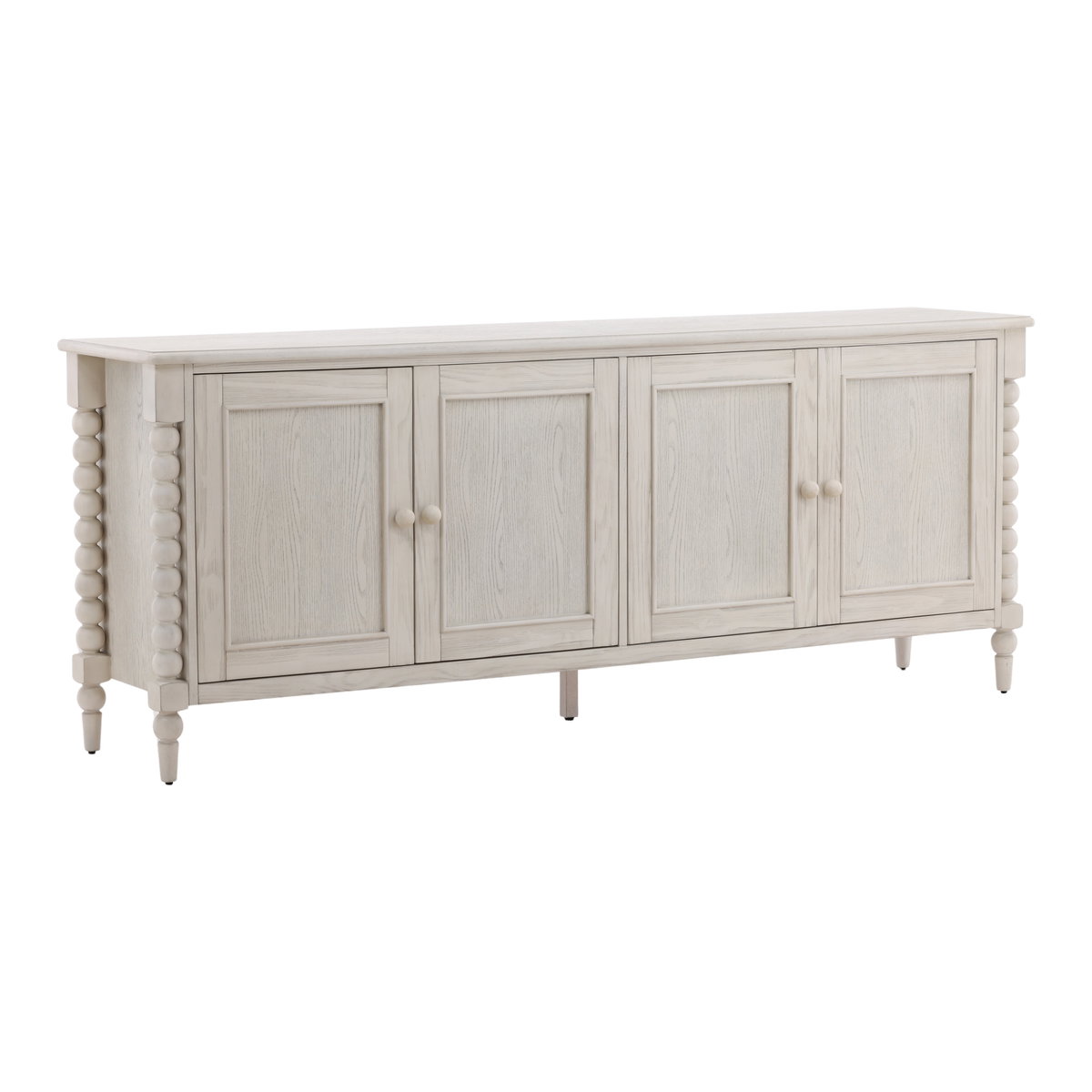 Marcellina Sideboard Whitewash, Sideboards & Buffet by Dovetail, 84" width x 33" height x 18" depth View 1