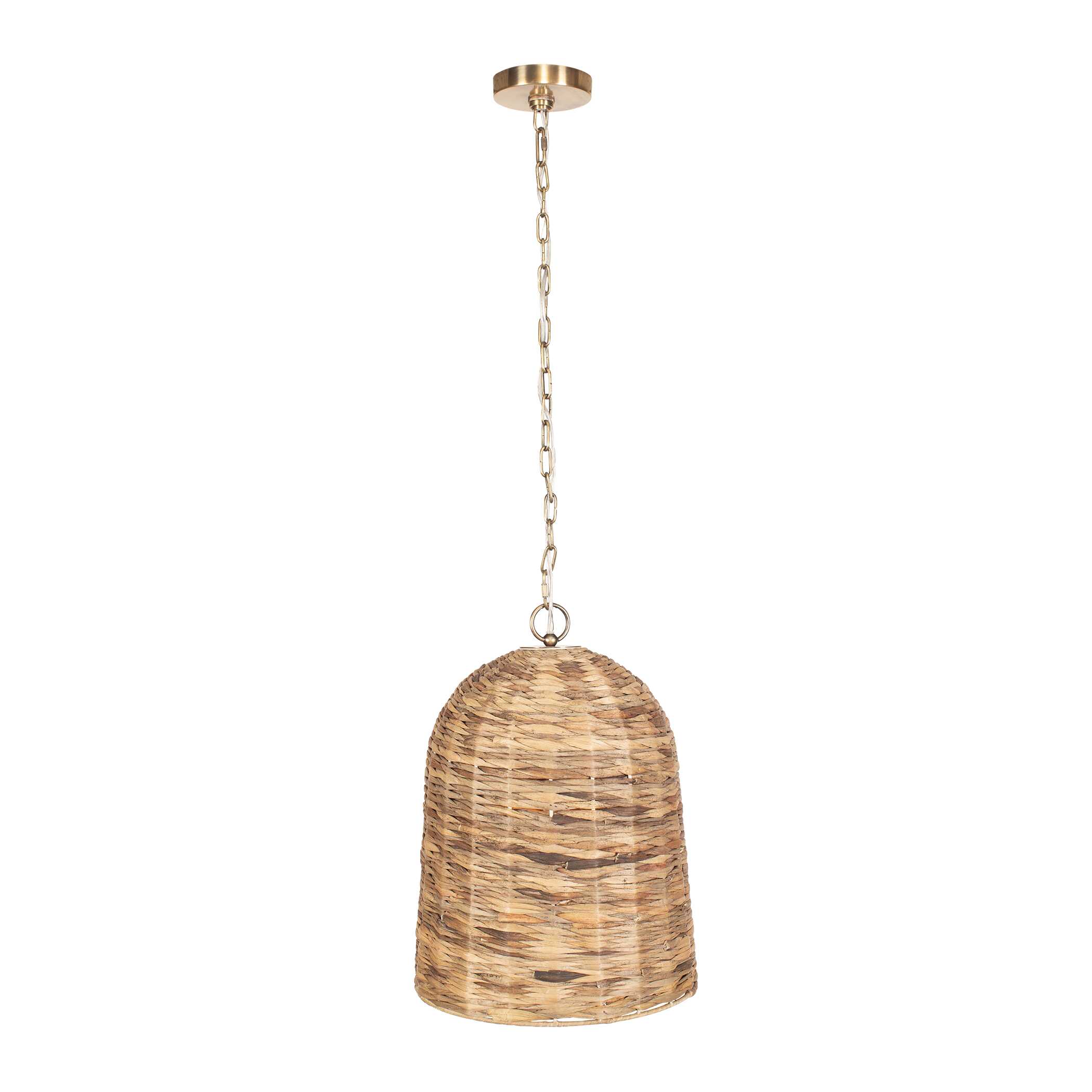 Rotorua 1 Light Sea Grass Pendant, Ceiling Light by Uttermost, 13.75" width x 19" height x 13.75" diameter x 13.75" depth View 7