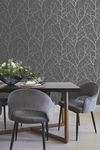 Trees Silhouette Charcoal & Silver Wallpaper thumbnail 1