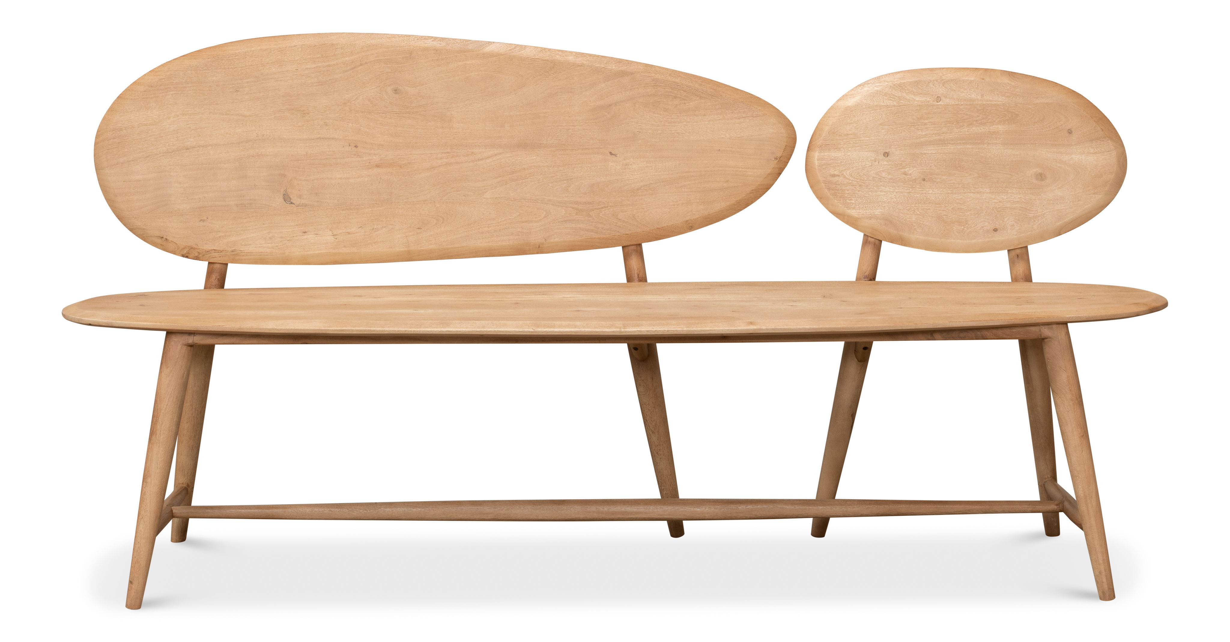 Pebble Bench, Seating by Sarreid, 73" length x 19" width x 37" height View 2