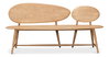 Pebble Bench, by Sarreid, 1'7" length x 6'1" width x 3'1" height thumbnail 2
