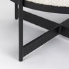 Amelia Cream Boucle with Black Metal Upholstered Pouf thumbnail 10