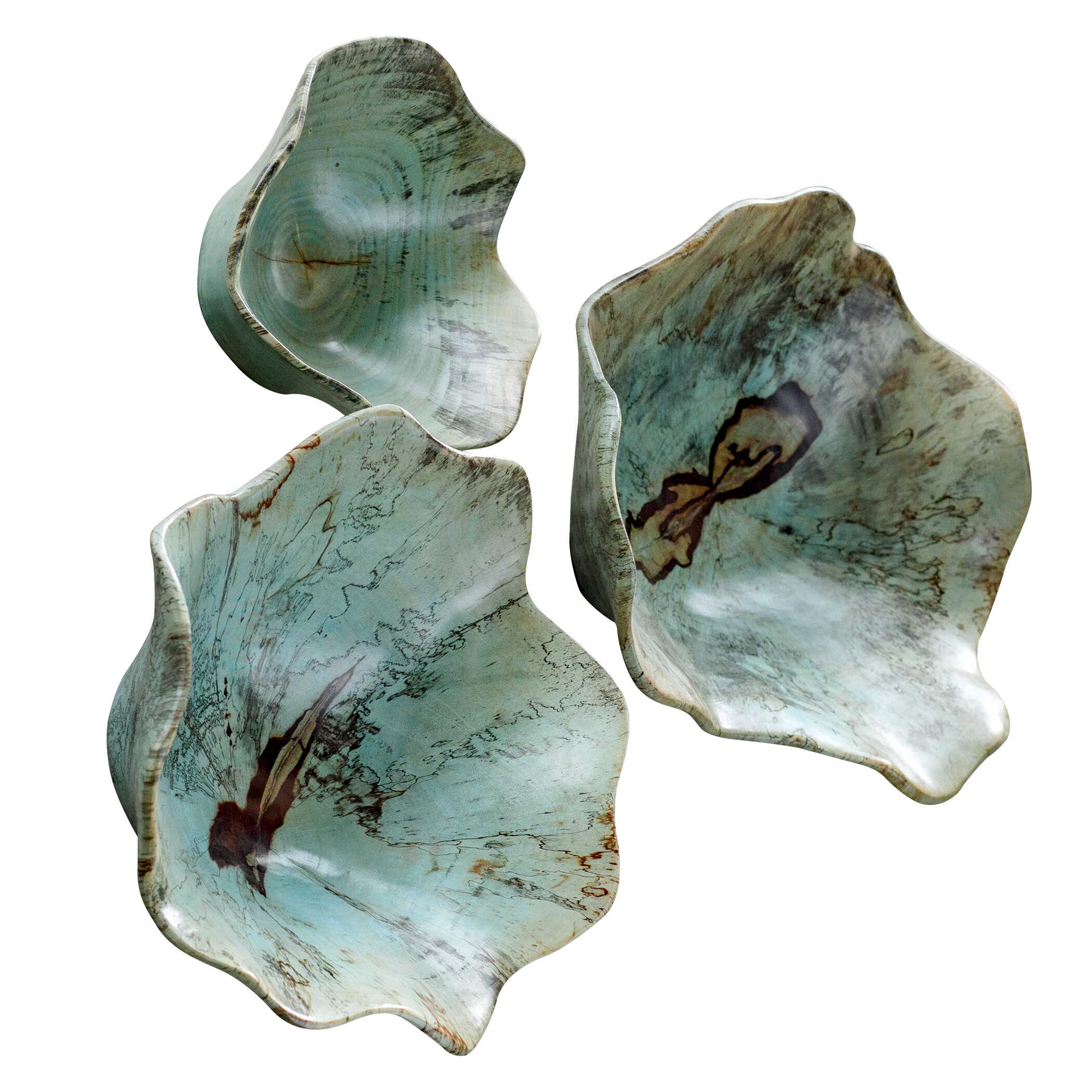 Teo Wood Wall Art Set/3 large image 