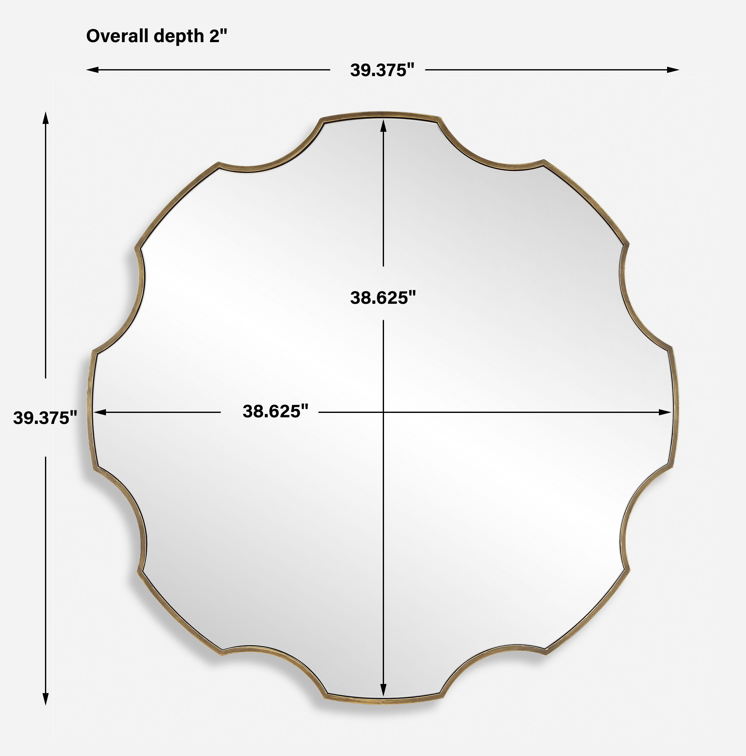 Gearing Up Bronze Mirror, by Uttermost, 39.37" width x 39.37" height x 2" depth View 3