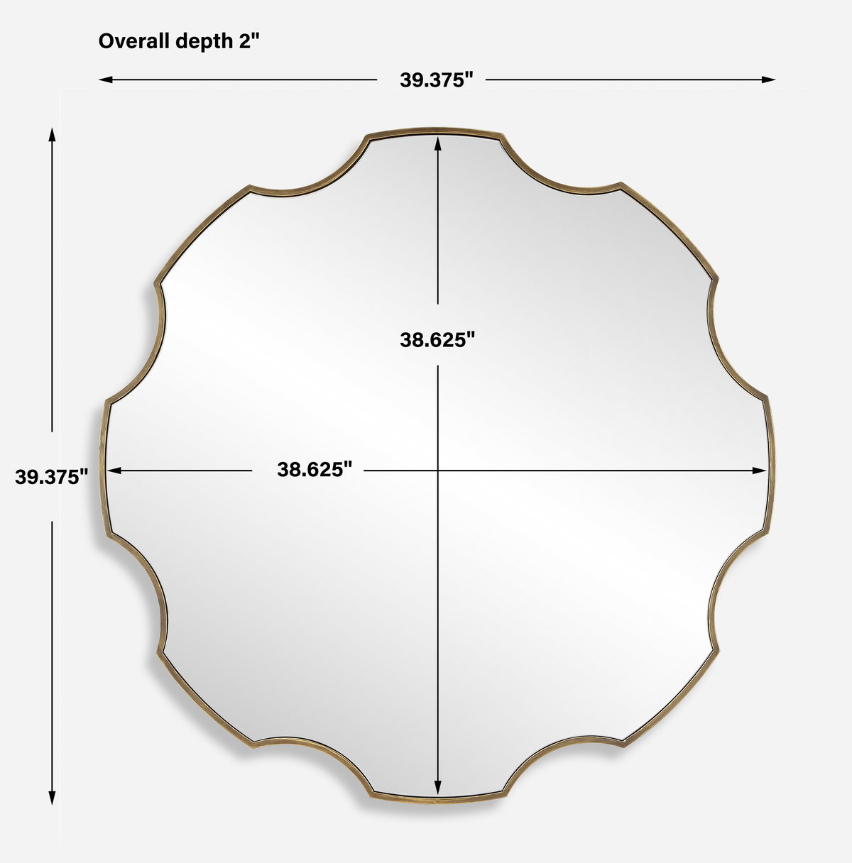 Gearing Up Bronze Mirror, by Uttermost, 39.37" width x 39.37" height x 2" depth View 3