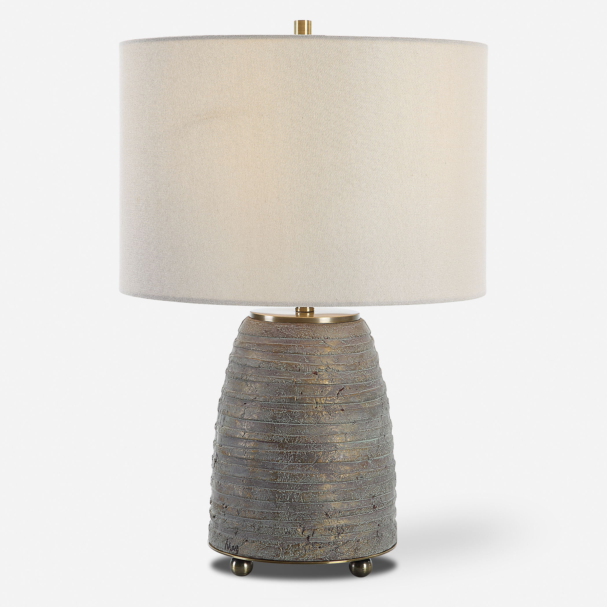 Gorda Bronze Ceramic Table Lamp large image 