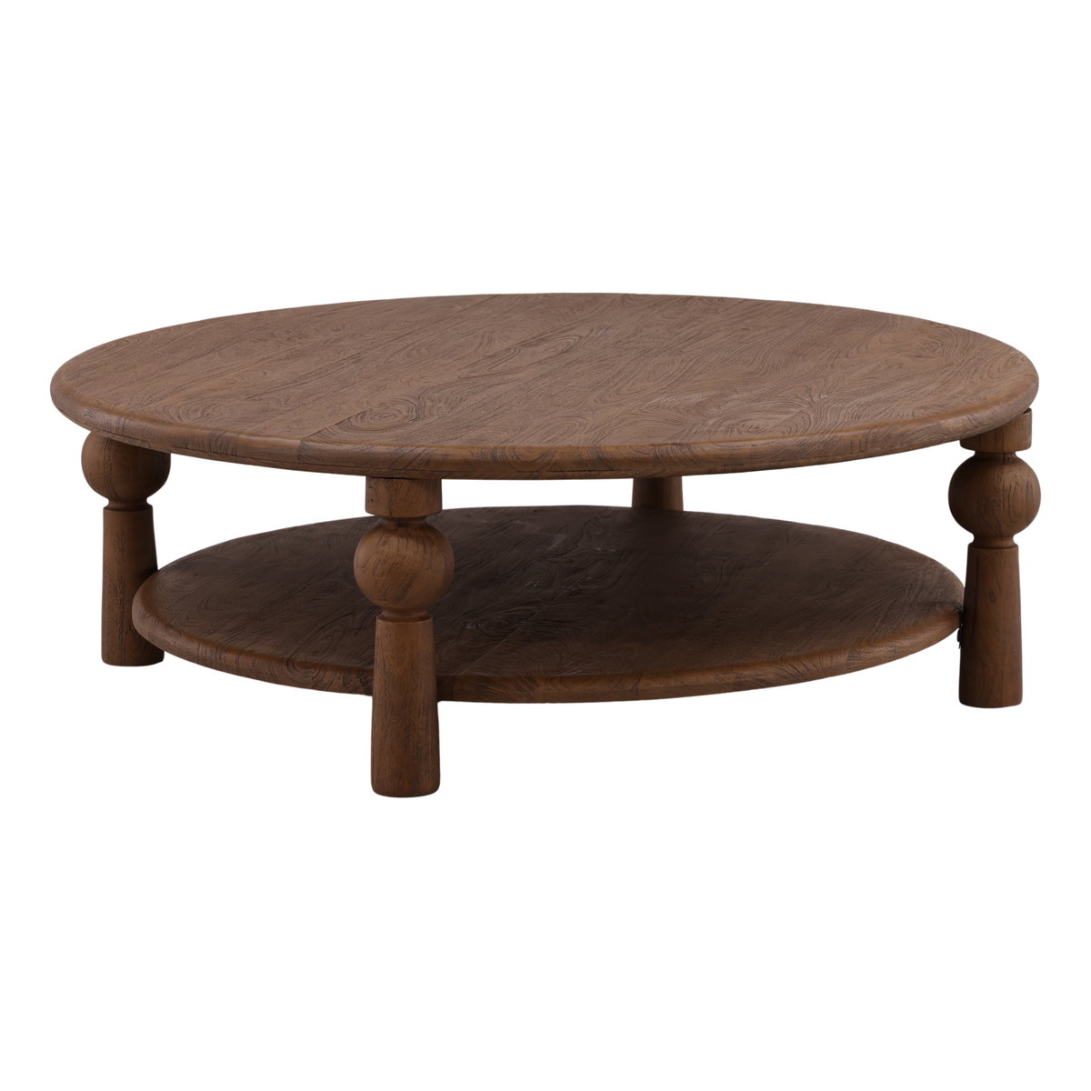 Nethan Coffee Table Brown, by Dovetail, 48" width x 16.3" height x 48" depth View 1