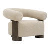 Lennox Shearling Accent Chair, by Uttermost, 38" width x 27" height x 31.5" depth thumbnail 5