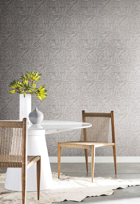 Squareburst Charcoal Wallpaper