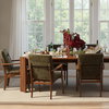 Cadwell Dining Table Brown, by Dovetail, 88.18" width x 30.3" height x 40.9" depth thumbnail 5