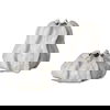 Urchin Textured Ivory Vases, S/2 thumbnail 0