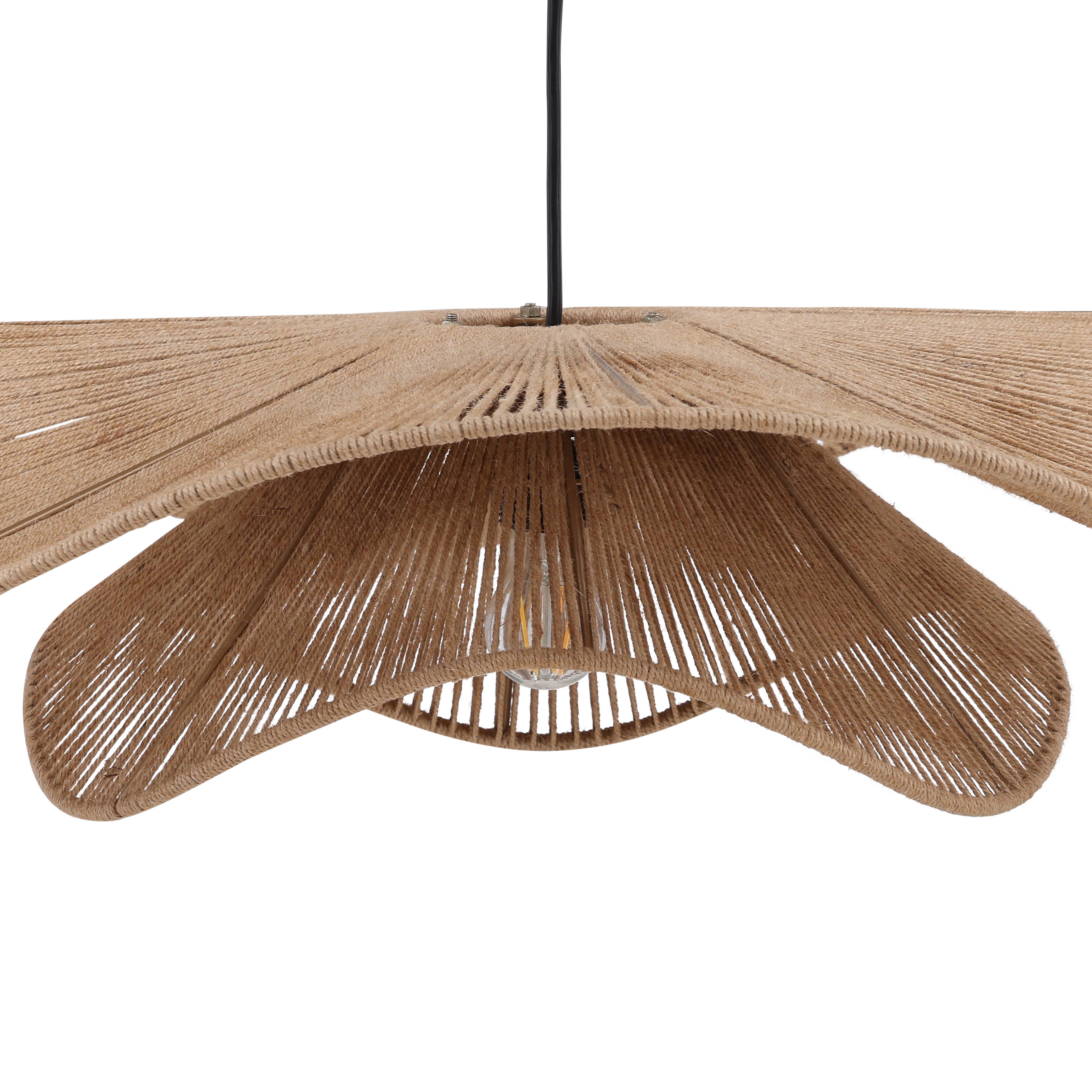 Nube Pendant Light Natural, by Dovetail, 32" width x 7.25" height x 32" diameter x 32" depth View 2