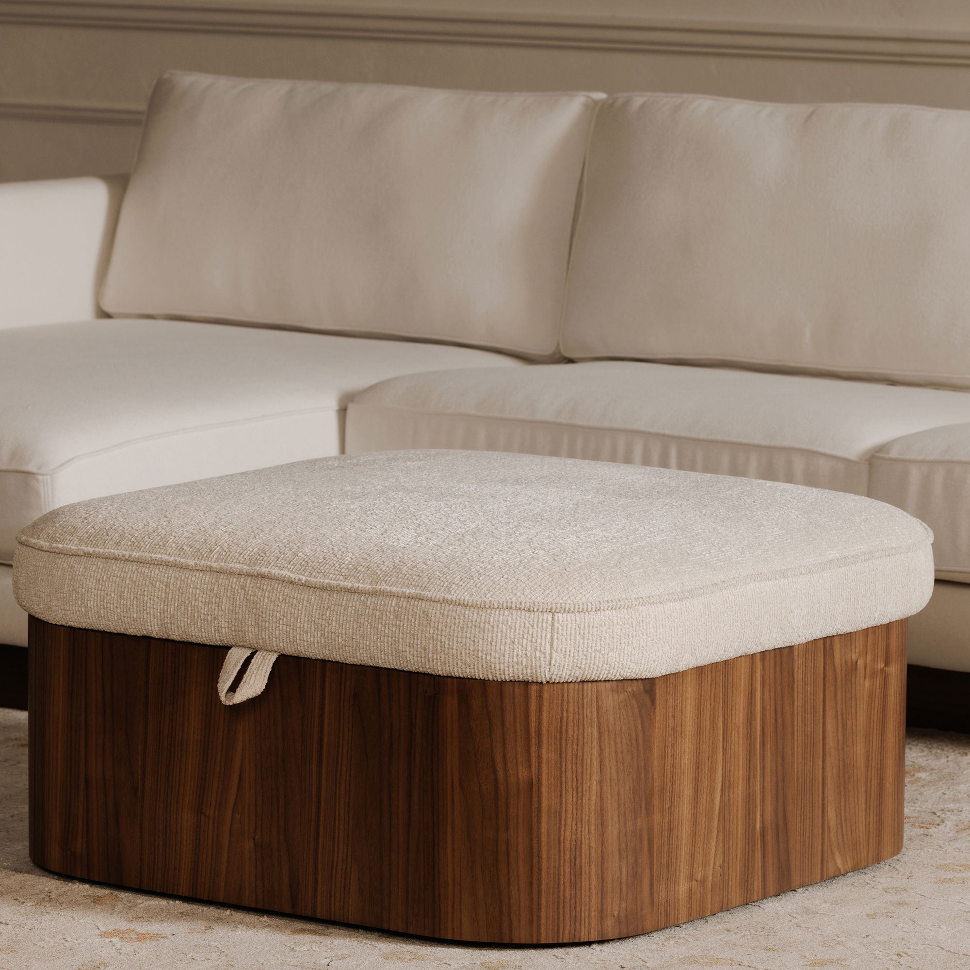 Sonny Ottoman Walnut large image 
