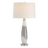 Quinn White & Silver Table Lamp, by Uttermost, 15" width x 28.75" height x 15" depth thumbnail 1