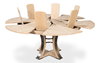 Tower Jupe Dining Table Med Bleached Oak, by Sarreid, 4'7" length x 4'7" width x 2'6" height thumbnail 9