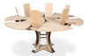 Tower Jupe Dining Table,Med,Bleached Oak, by Sarreid, 55" length x 55" width x 30" height thumbnail 9